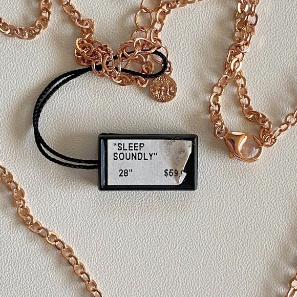 FAC Sleep Soundly Dream Catcher Necklace Rose Gold Tone​ - Picture 7 of 8